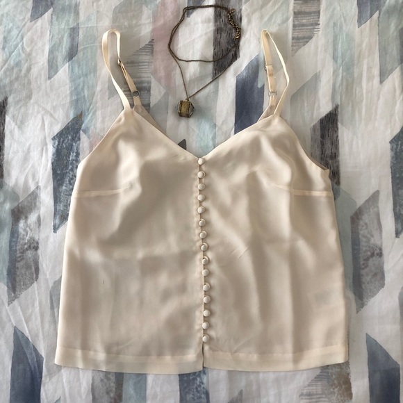 Madewell Silk Button Down Cami